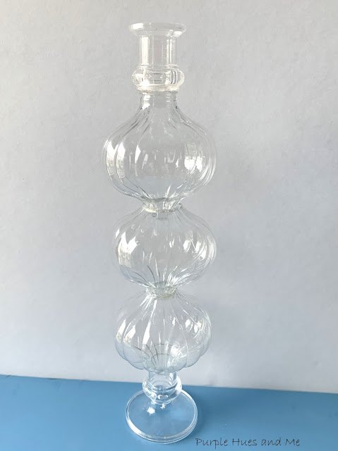 retro candlestick holder using ornaments