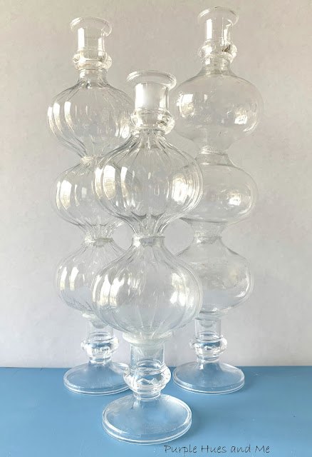 retro candlestick holder using ornaments