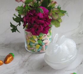 arreglo floral de pascua fcil, Weekend Meanderings Arreglo floral de Pascua f cil con geranios y hierbas