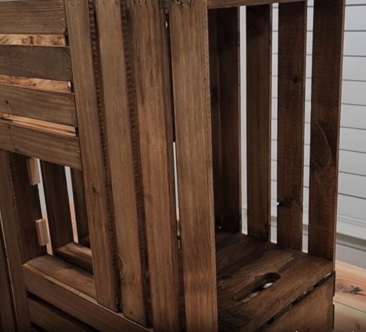how to make an impressive rustic diy wood crate coffee table, Furniture from crates