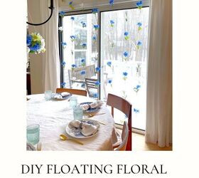 diy decoracin de fiesta con ventana floral flotante, Floating floral wall backdrop