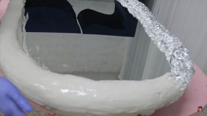how to easily diy the zodiac mirror by moustache for just 50, Making the surface smooth with water
