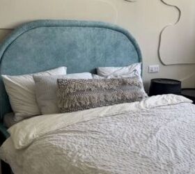how to make a diy pool noodle headboard in a few easy steps, DIY arched headboard out of pool noodles