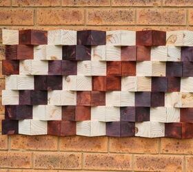 arte de pared en madera 3d, Arte de pared en madera de desecho