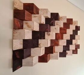 arte de pared en madera 3d, Arte en madera de desecho