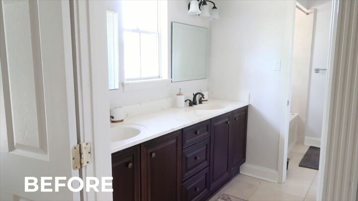 Bathroom makeover before and after