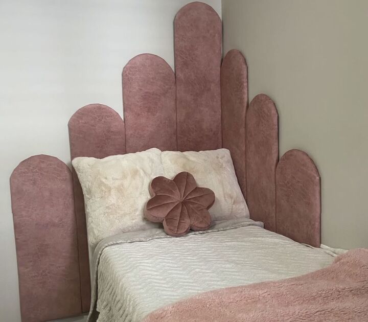 how to make a diy channel headboard in a chic art deco style, DIY channel headboard