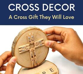 Un regalo de cruz que les encantará: tutorial fácil para decorar una cruz de madera