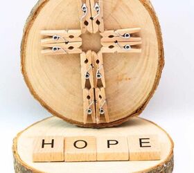 un regalo de cruz que les encantar tutorial fcil para decorar una cruz de madera, cruz de madera idea regalo cruz