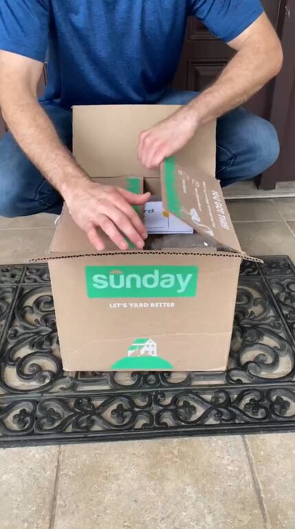 the 1 step lawn transformation plus sunday lawn care giveaway, Sunday Lawn Care delivery box
