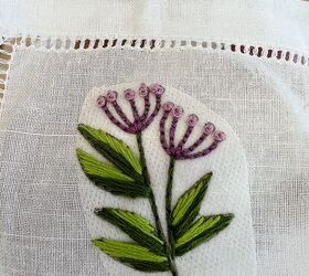 servilletas de cctel de primavera con bordado de flores diy, siete