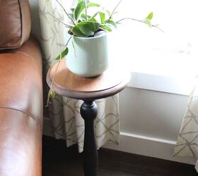 diy plant stand refresh with black dog salvage paint, Mesa auxiliar DIY