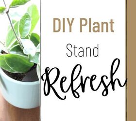 diy plant stand refresh with black dog salvage paint, Guardar para m s tarde