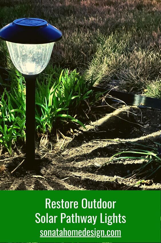 the best way to restore outdoor solar pathway lights, Restore Solar Pathway Lights