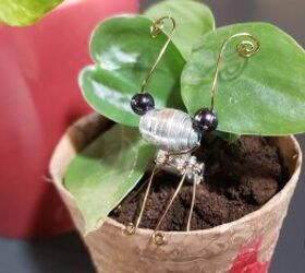 Criaturas recicladas de latas de aluminio - DIY Amuleto de planta de hormigas