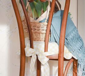 asiento de silla diy con borde de festn, Silla de madera curvada con asiento de bricolaje