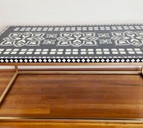 How to Do an Easy DIY Boho Coffee Table Makeover With Stencils