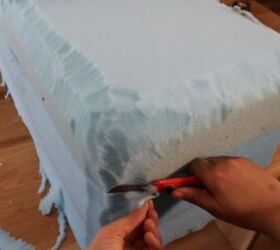 how to make a mario bellini camaleonda sofa replica out of foam, Shaping the foam