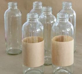 cmo decorar fcilmente botellas viejas con papel y vinilo, decorar botellas antiguas