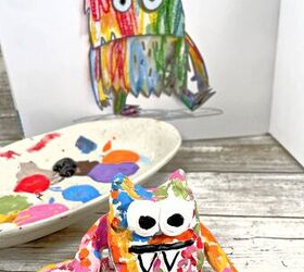 monstruo de plastilina para nios, Crea un monstruo con arcilla secada al aire como una maravillosa idea de manualidades para ni os kidcraft monster airdry clay painting feelings emotions