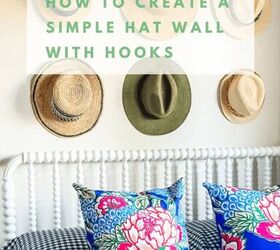 cmo crear una pared simple sombrero usando ganchos, C mo crear una sencilla pared de sombreros con ganchos