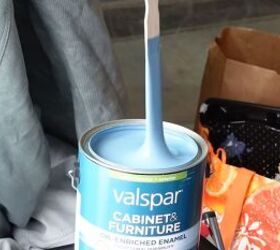 Cabinet & Furniture paint by Valspar in Peacock Blues
