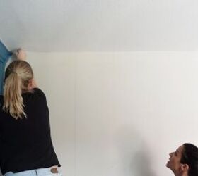 Applying adhesive to the wall