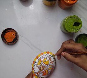 arte madhubani arte popular indio utilizado en la decoracin de la pared de la cocina
