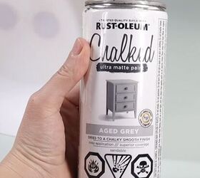 how to turn dollar tree items into a cute vintage craft scale, Spray paint the whole scale with grey chalk paint