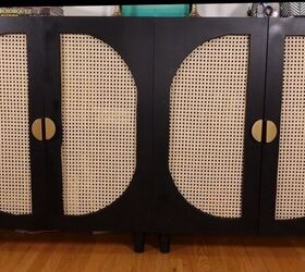 How to Make a DIY Cane Cabinet With Cool Art Deco Doors