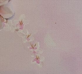 una vuelta de tuerca a un cerezo en flor pintura inspirada por ana, Primer plano de un cerezo en flor mostrando el estambre