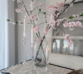 una vuelta de tuerca a un cerezo en flor pintura inspirada por ana, Jarr n con ramas de cerezo en flor de imitaci n