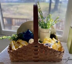 cmo decorar una cesta de primavera
