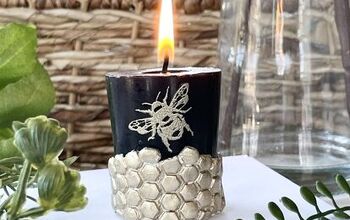 Votive Bee Candle (made From a Potholder!)