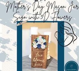 ¡DIY Mason Jar Sign for Mother's Day Gift: No Cricut Required!
