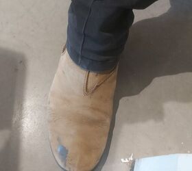 How to get tar off shoes?