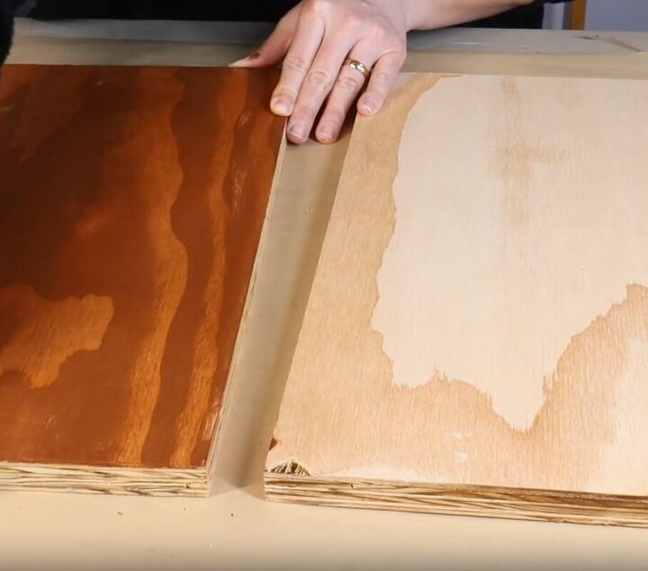 Enhance the natural beauty of the plywood by staining it