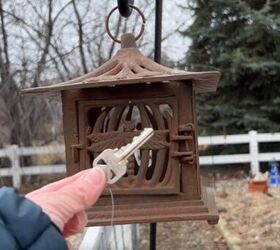 Hide a key in a lantern