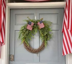 cmo hacer una bonita decoracin de primavera, C mo decorar un hermoso porche patri tico bander n de banderas guirnalda banderitas puerta de entrada ventana con travesa o