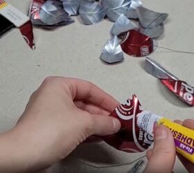 Apply glue to the back of a leaf