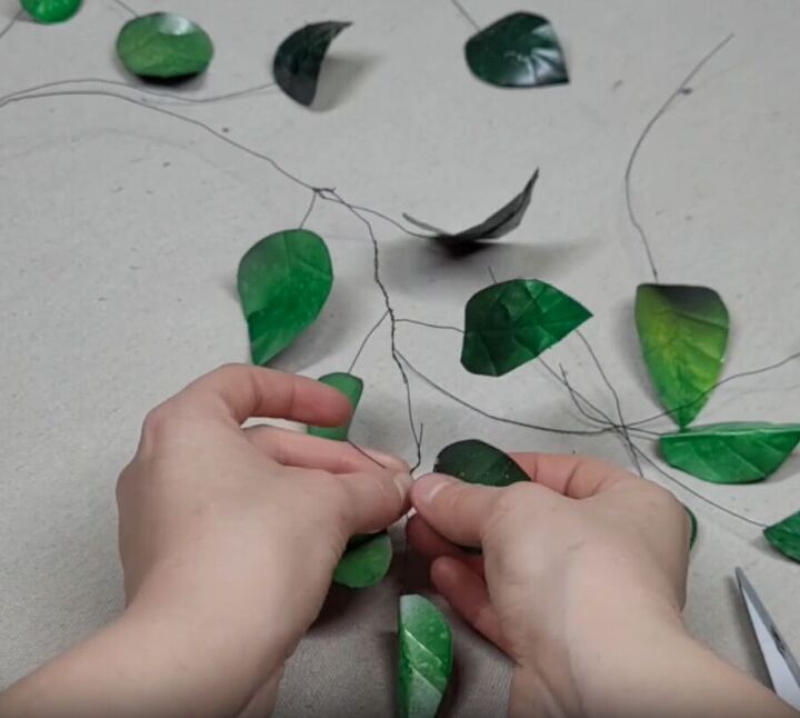 Create a branch of leaves