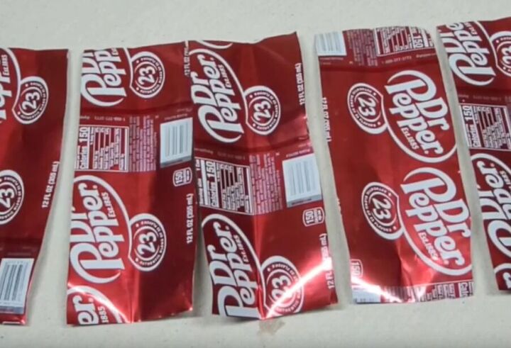 Recycled soda can sheets