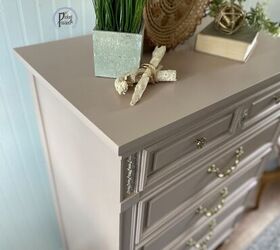 pretty in peachy pink furniture makeover