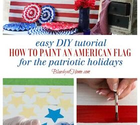 Cómo pintar una bandera americana DIY para el 4 de julio