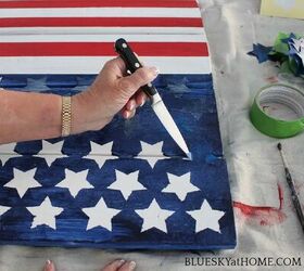 cmo pintar una bandera americana diy para el 4 de julio, C mo pintar una bandera de Estados Unidos