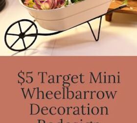 5 target mini wheelbarrow decoration redesign