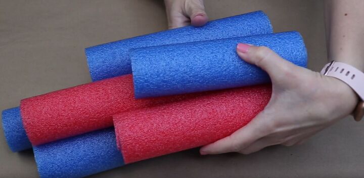 Cut pool noodles to various lengths