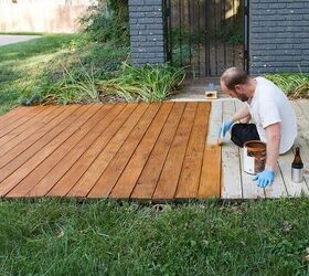 diy front yard deck refresh, Bricolaje jard n terraza