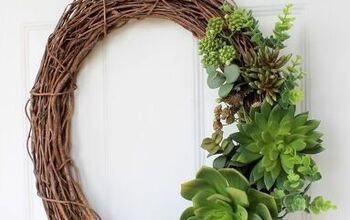 DIY Summer Succulent Wreath