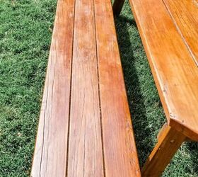 cmo reacabar una mesa de picnic de madera en 4 sencillos pasos, C mo reacabar una mesa de picnic de madera en 4 sencillos pasos